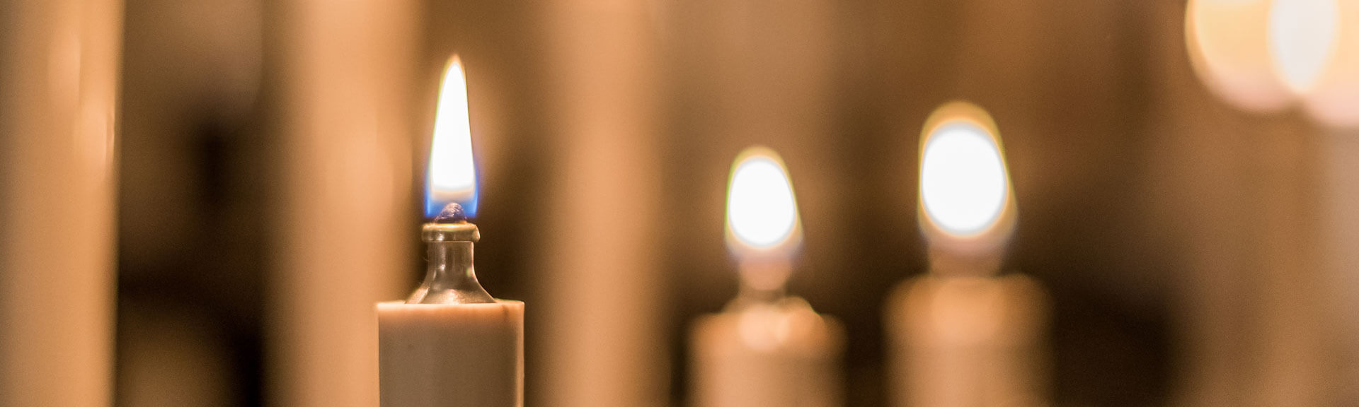 Faith, Spirituality And Religion Concept. Oil Lamp In Candle Sha